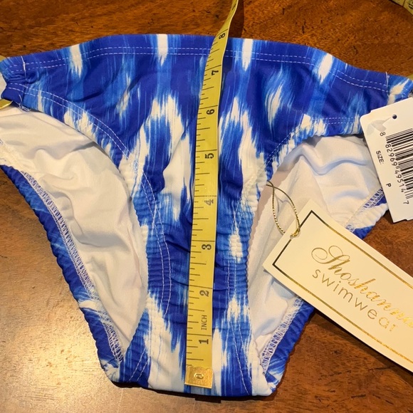 NWT $78 SHOSHANNA PETITE BAJA IKAT BLUE BOTTOM - Picture 6 of 9
